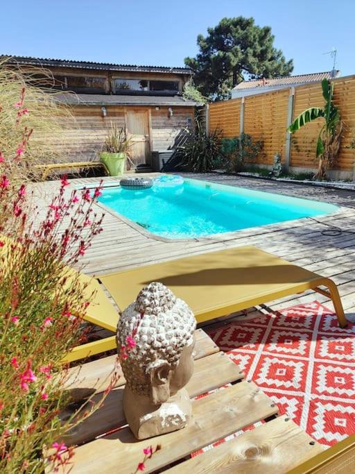 Villa Tiny House Avec Jardin Et Acces Piscine Chauffee Saint-Médard-en-Jalles Esterno foto